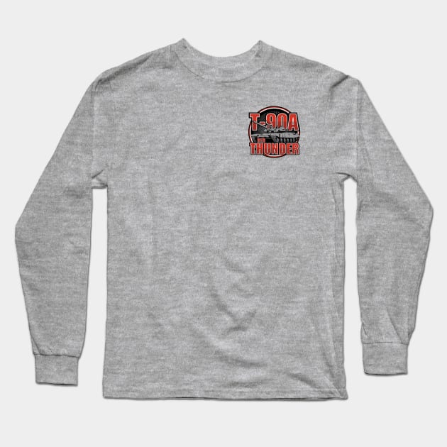 T-90A Tank (Small logo) Long Sleeve T-Shirt by TCP